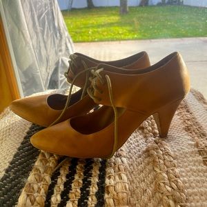 ALDO leather strapped Mary Jane heel booties